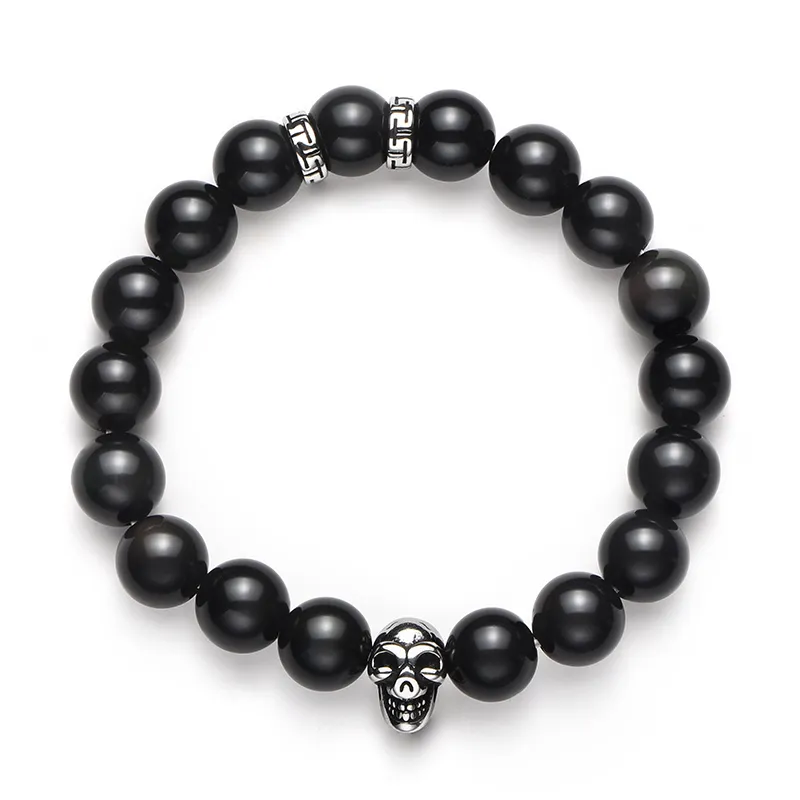 IDEAGEMER Obsidian Bracelets Men's-3