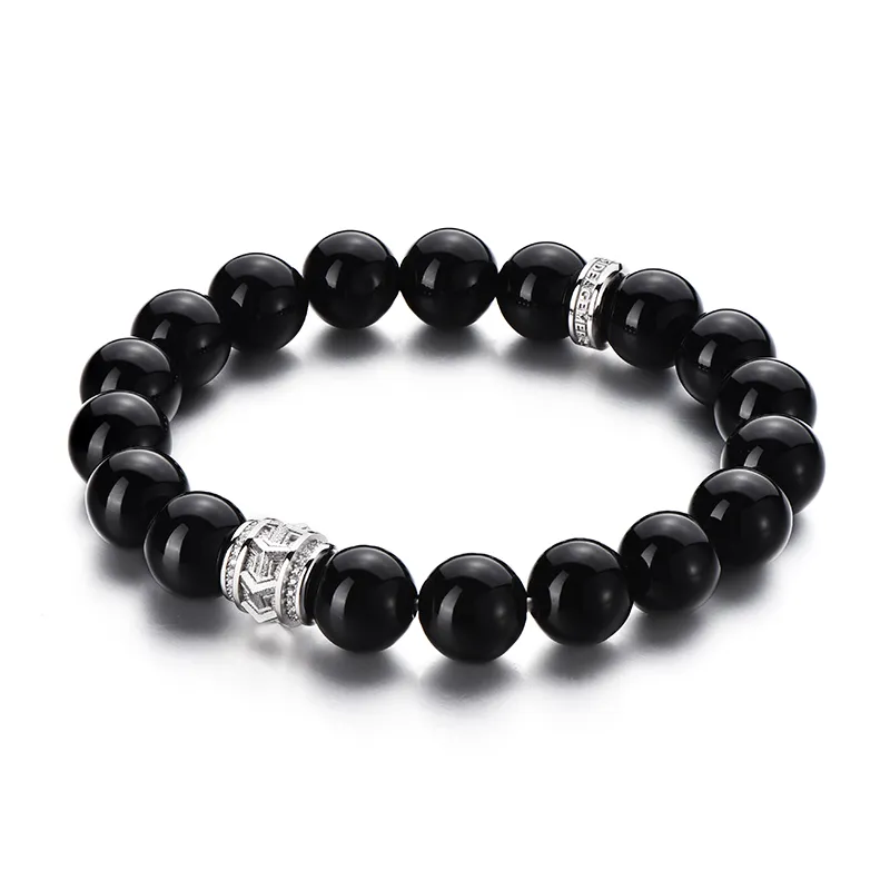 IDEAGEMER Agate Bracelets Men's-3