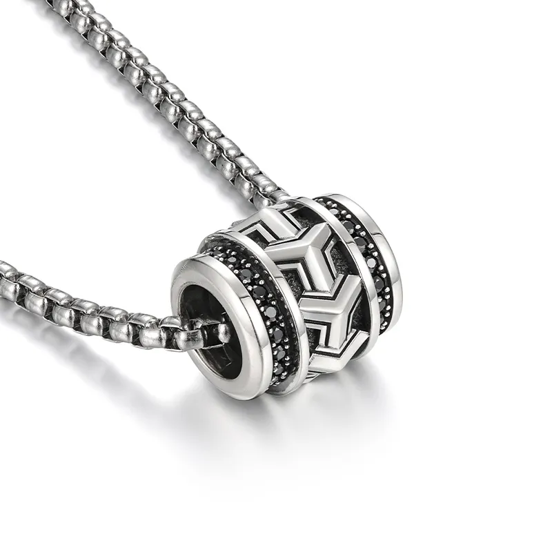 IDEAGEMER 925 Sterling Silver Necklaces Men's-6
