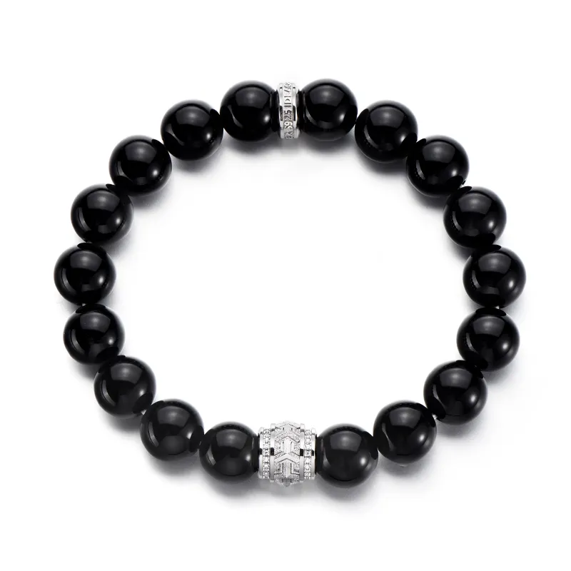 IDEAGEMER Agate Bracelets Men's-5