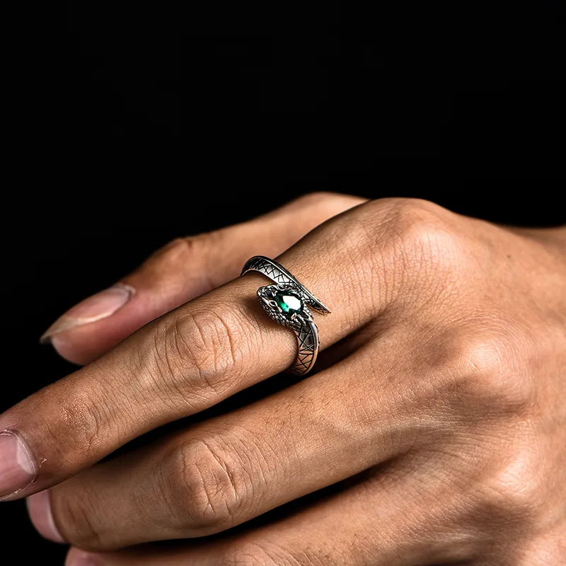 IDEAGEMER S925 Silver Rings Men's-2