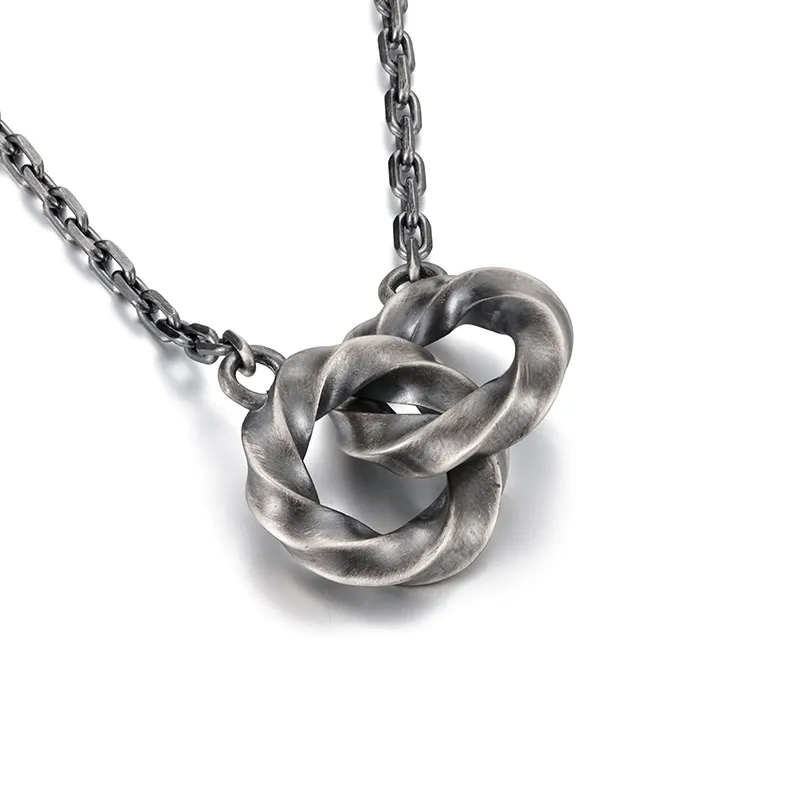 IDEAGEMER S925 Silver Necklaces Men's-4