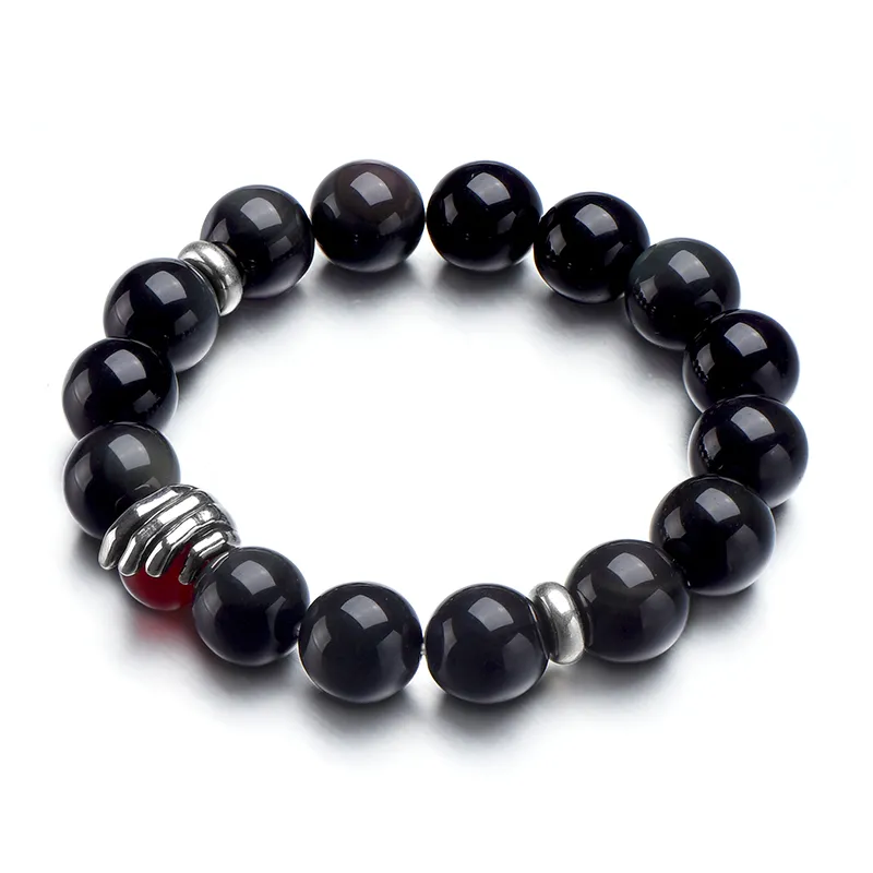 IDEAGEMER Obsidian Bracelets Men's-2