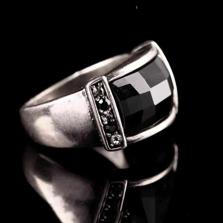 IDEE CREATIVE IDEA FOR YOU Alloy Artificial Zircon Rings Unisex-8