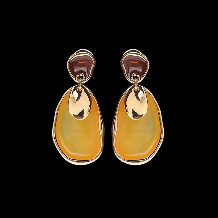 IDEE CREATIVE IDEA FOR YOU Gold Plated Earrings Women's Yellow-3