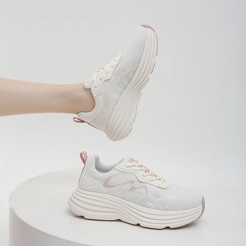 WOOS BOBO Cushioning, Breathable, Lightweight, Height Increasing Low Top Casual Shoes Women's-3
