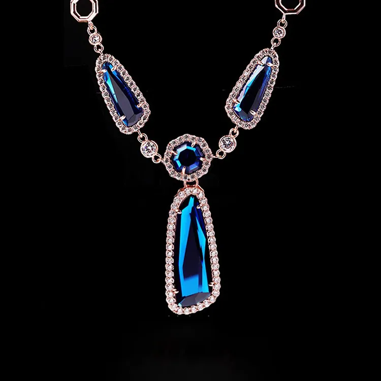 IDEE CREATIVE IDEA FOR YOU Faux Gemstone Necklaces Women's-3