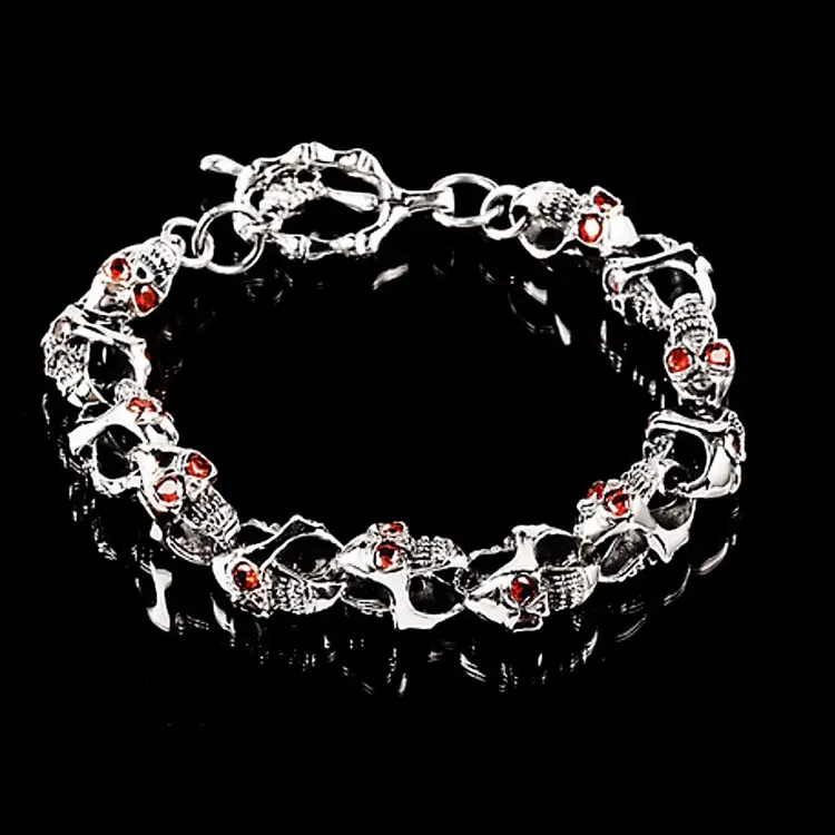 IDEE CREATIVE IDEA FOR YOU 925 Sterling Silver Imitation Gemstone Bracelets Men's-3