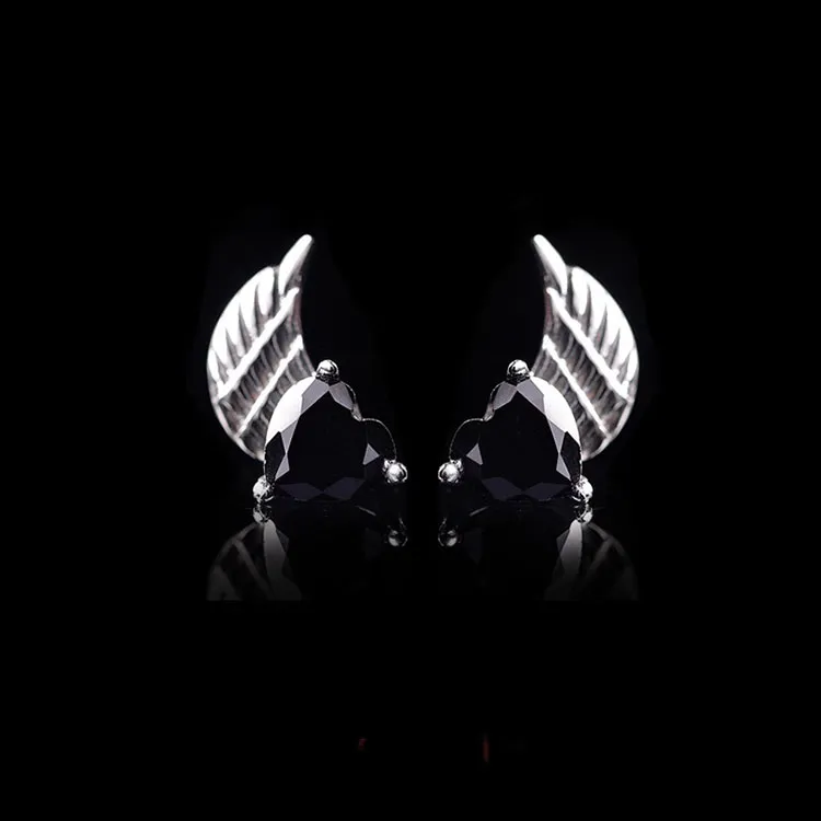 IDEE CREATIVE IDEA FOR YOU Zircon Stud Earrings Unisex-3