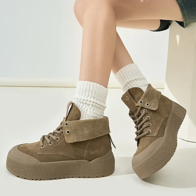 WOOS BOBO Vintage Versatile Ankle Boots 5cm Women's-8