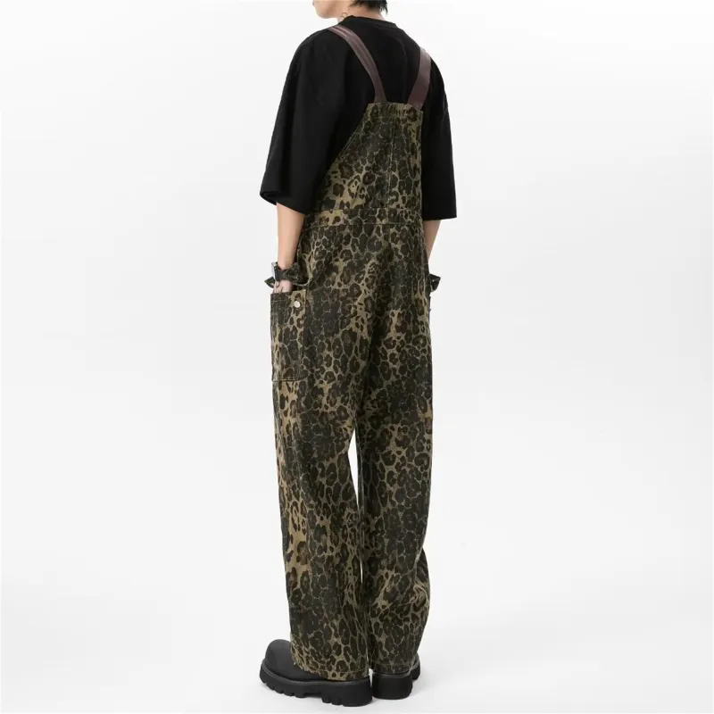 FA2LO Overalls Unisex Leopard Print-4