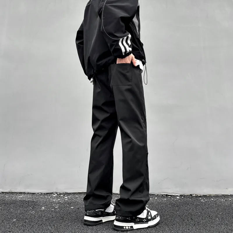 FA2LO Casual Pants Unisex Black-2