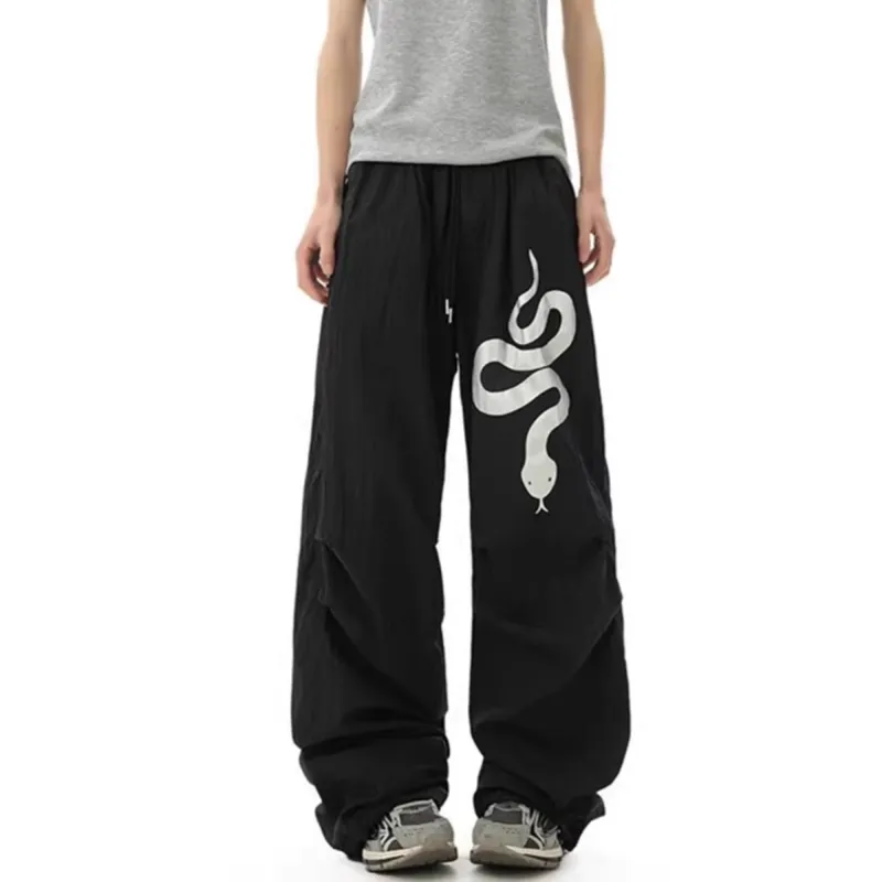 FA2LO Casual Pants Unisex Black-9