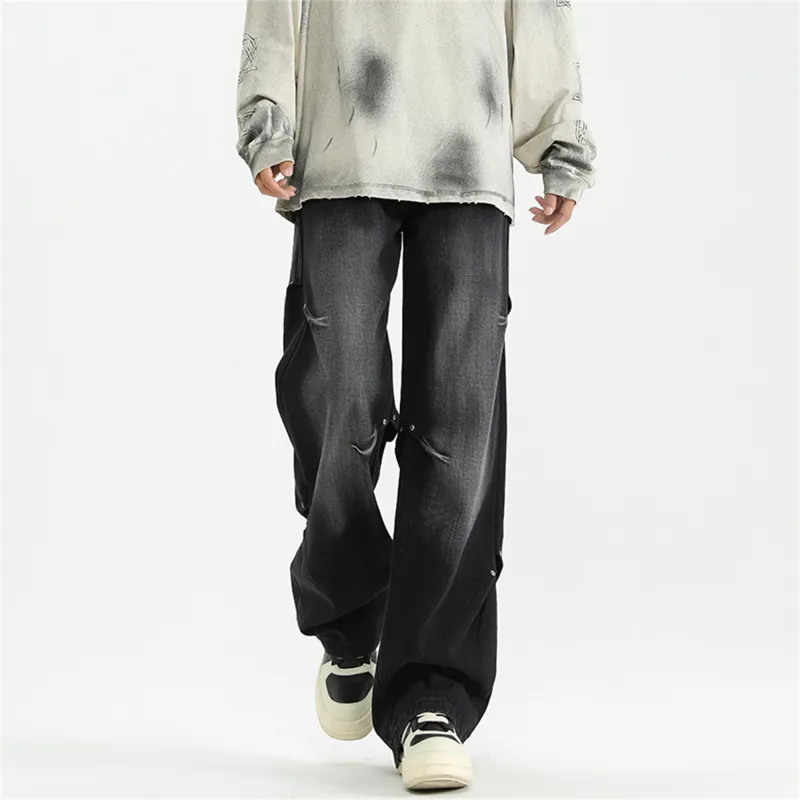 PAINT STAIN Jeans Unisex Dark Purple-21