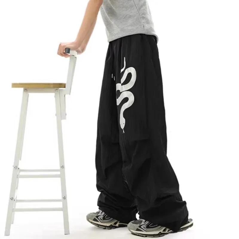 FA2LO Casual Pants Unisex Black-8