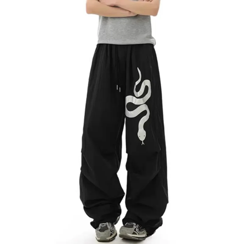 FA2LO Casual Pants Unisex Black-7