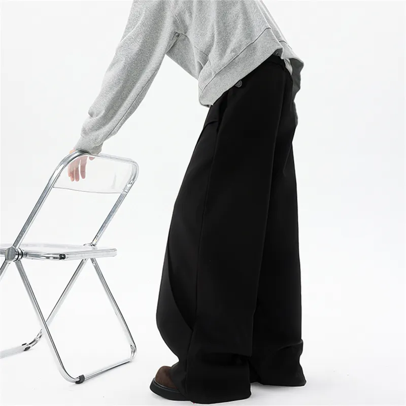 FA2LO Casual Pants Unisex Black-4