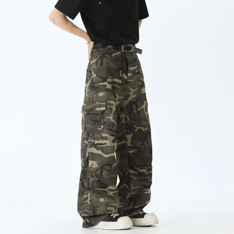 FA2LO Cargo Pants Unisex Army Green-3