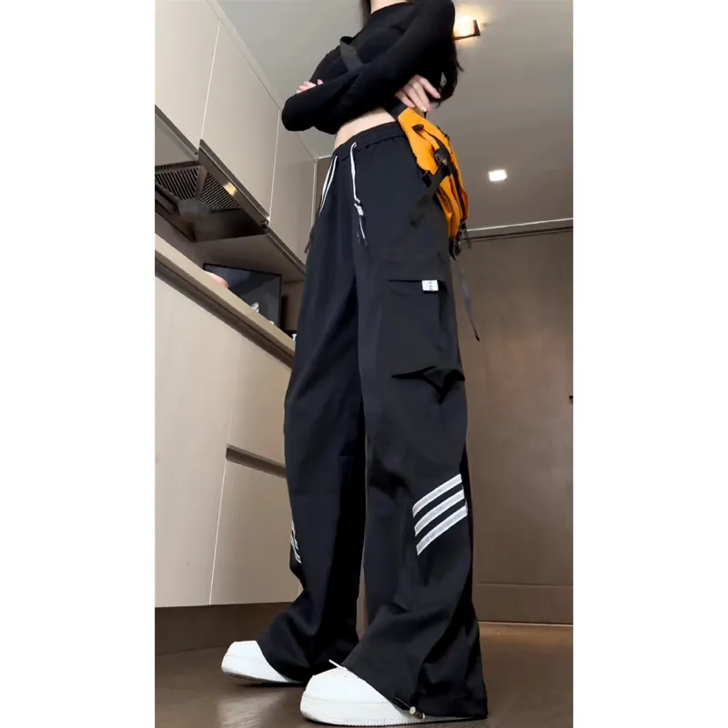 FA2LO Casual Pants Unisex Black-2