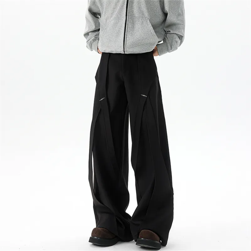 FA2LO Casual Pants Unisex Black-3