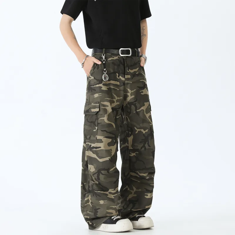 FA2LO Cargo Pants Unisex Army Green-2