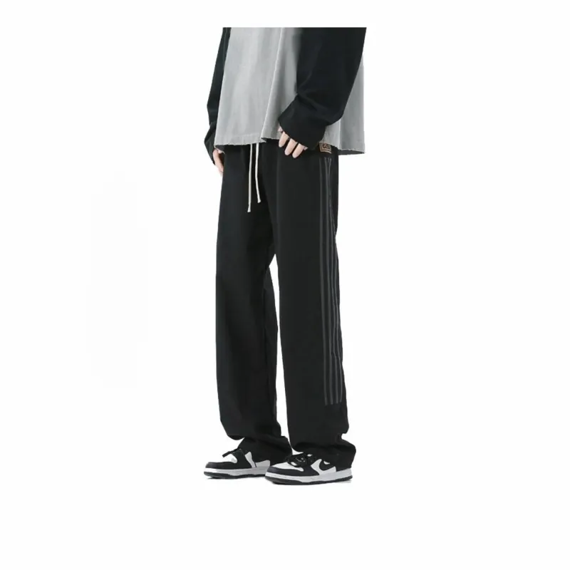 FA2LO Casual Pants Unisex Black-2