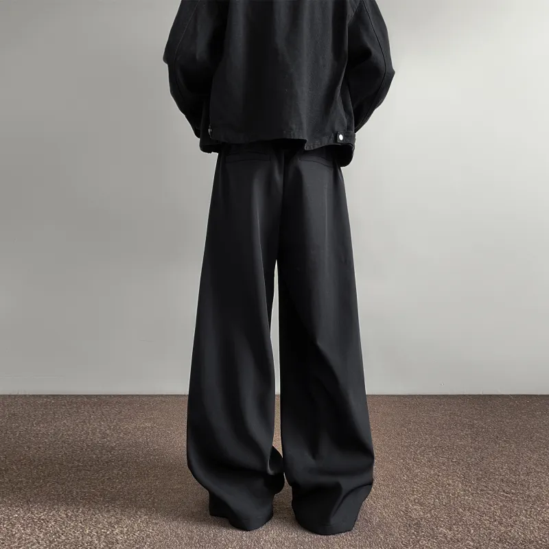 FA2LO Casual Pants Unisex Black-1