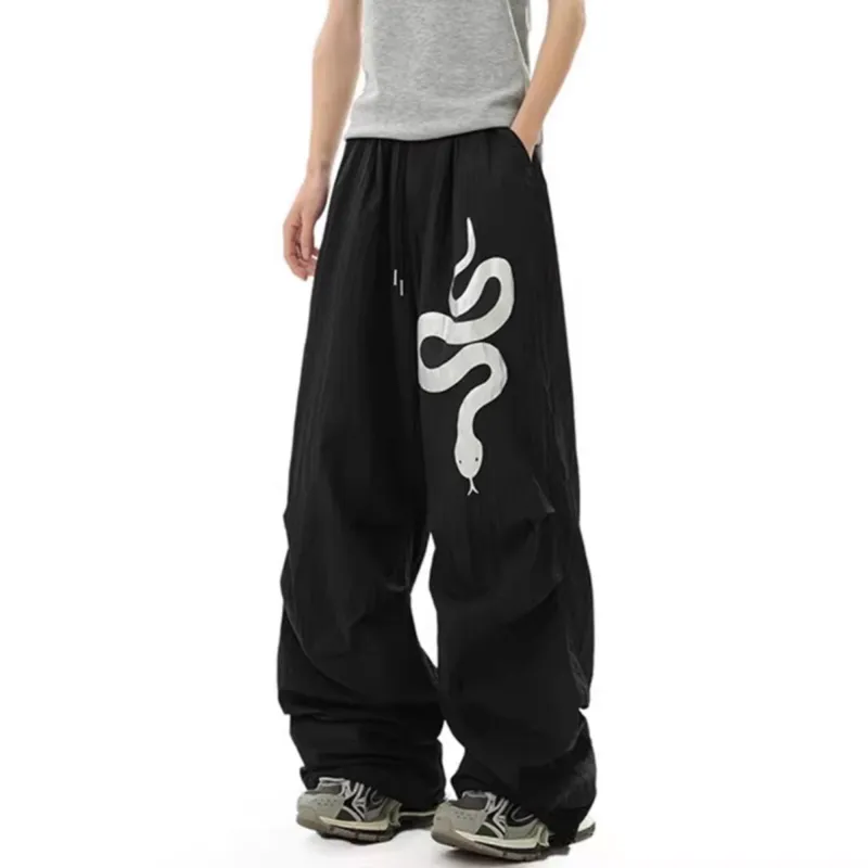 FA2LO Casual Pants Unisex Black-11