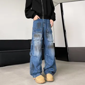 FA2LO Jeans Unisex Blue