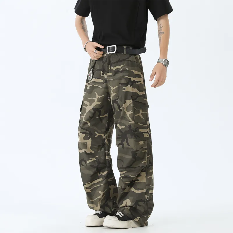 FA2LO Cargo Pants Unisex Army Green-1