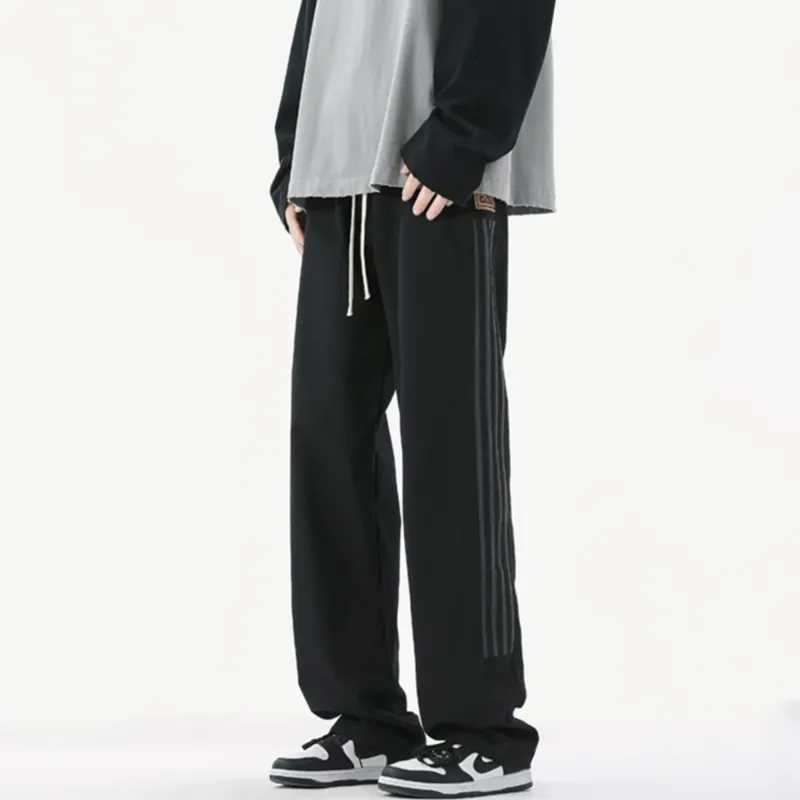 FA2LO Casual Pants Unisex Black-5