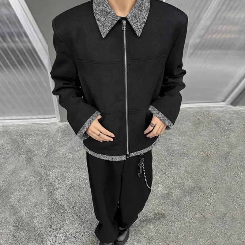 FA2LO Jackets Coats Unisex Black-4