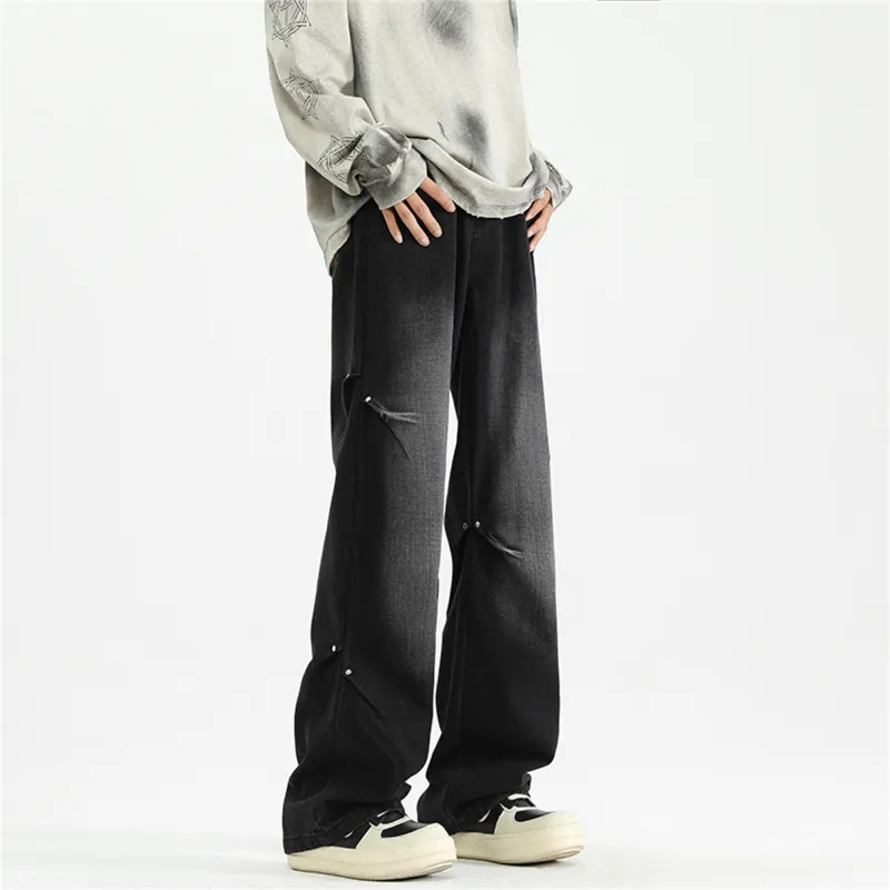 PAINT STAIN Jeans Unisex Dark Purple-22