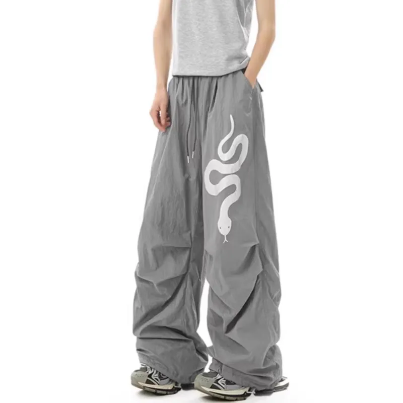 FA2LO Casual Pants Unisex Black-3