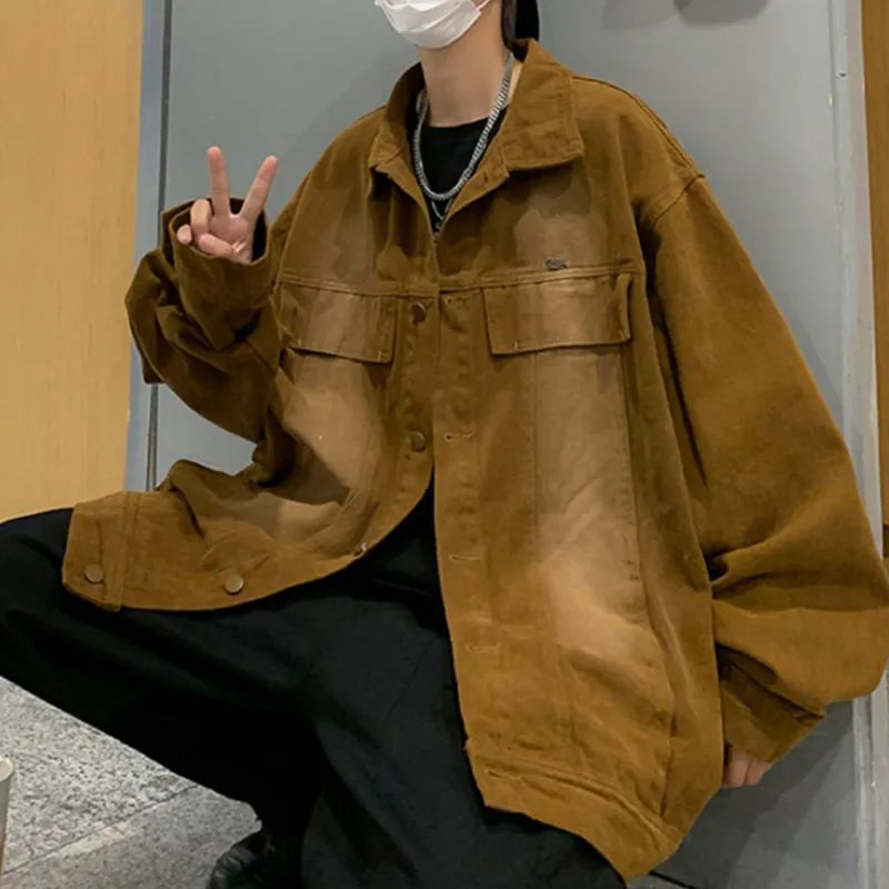 FA2LO Denim Jacket Unisex Brown-5
