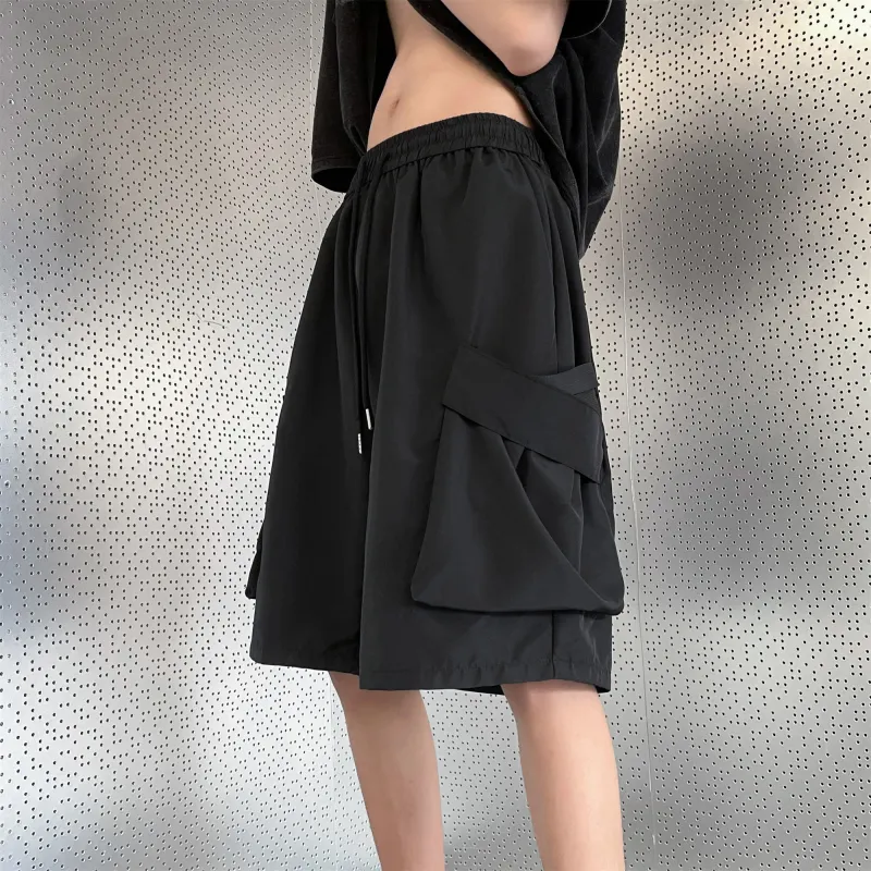 FA2LO Casual Shorts Unisex Black-2