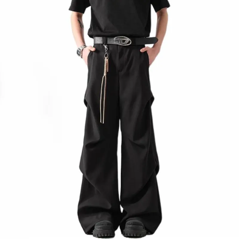 TESTUNG Casual Pants Unisex Classic Black-2