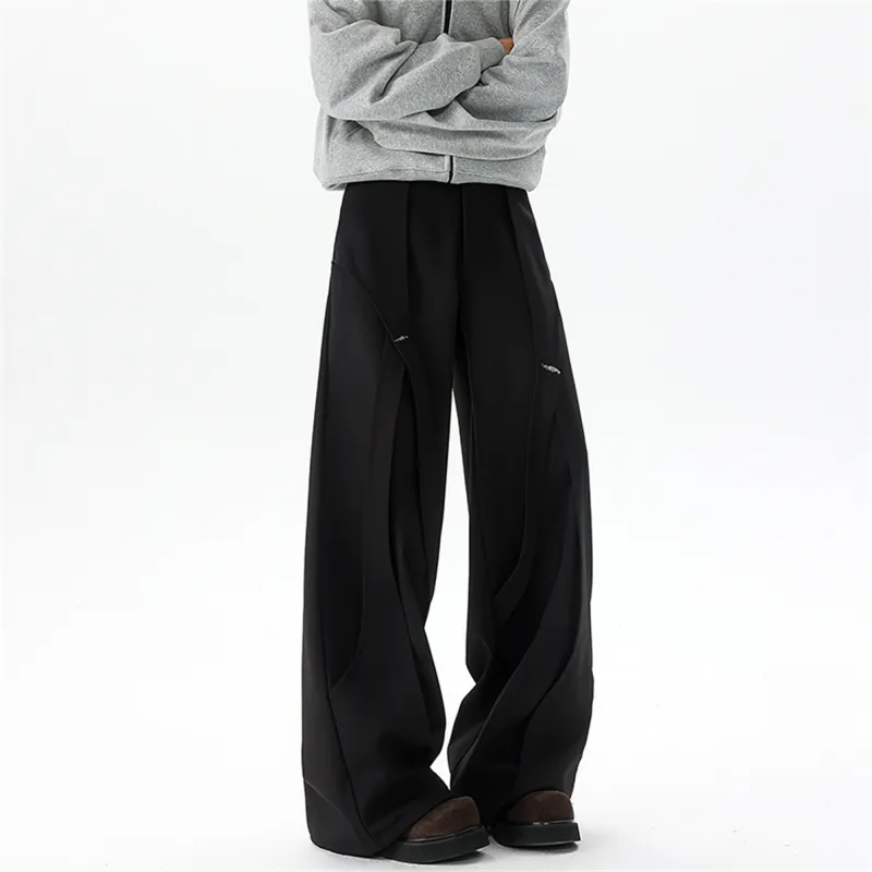 FA2LO Casual Pants Unisex Black-6