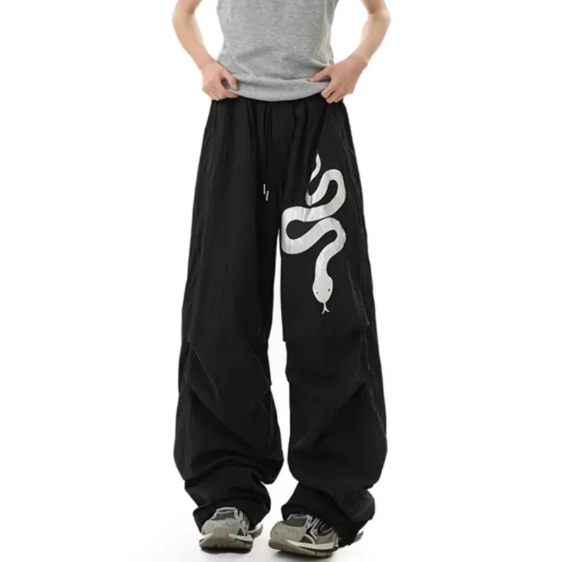 FA2LO Casual Pants Unisex Black-10