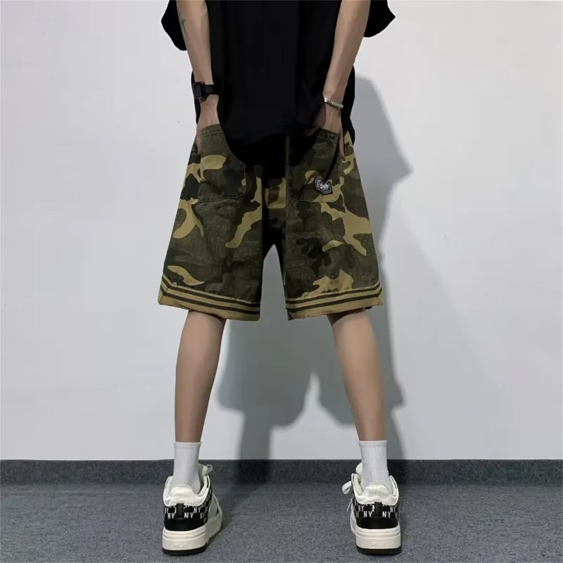 FA2LO Casual Shorts Unisex Green-4