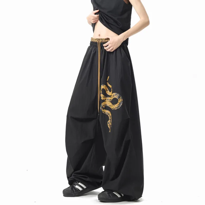 FA2LO Casual Pants Unisex Black-5