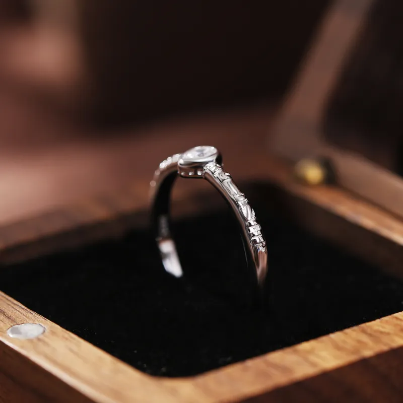 TIANTI Synthetic Cubic Zirconia S 925 Sterling Silver Rings Women's-5