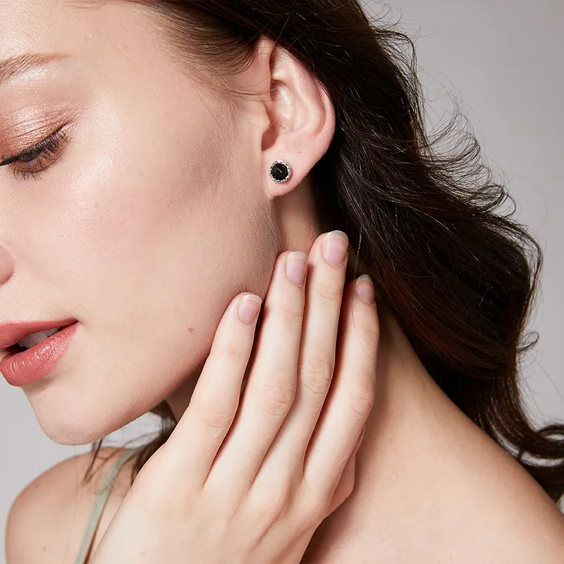 HOLLY RYAN Chalcedony Ins Normcore Style Unisex Stud Earrings Unisex-4
