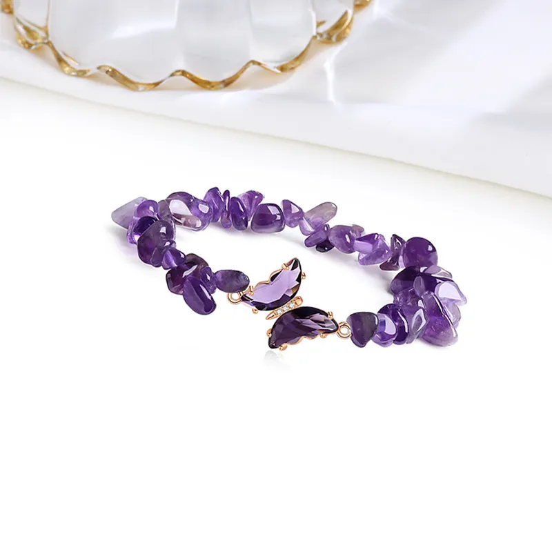 HOLLY RYAN Crystal New Chinese Style Auspicious Butterfly Beaded Bracelet Women's-2