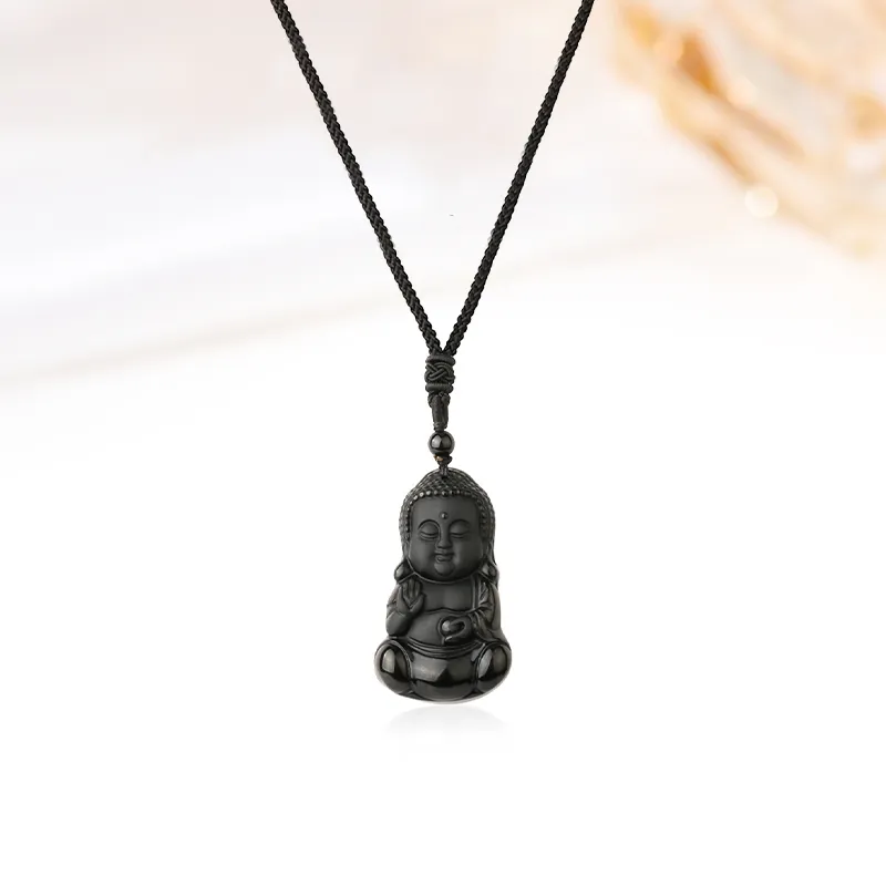 HOLLY RYAN Obsidian Necklaces Unisex-2