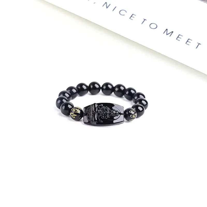 HOLLY RYAN Imitation Obsidian Bracelets Men's-12