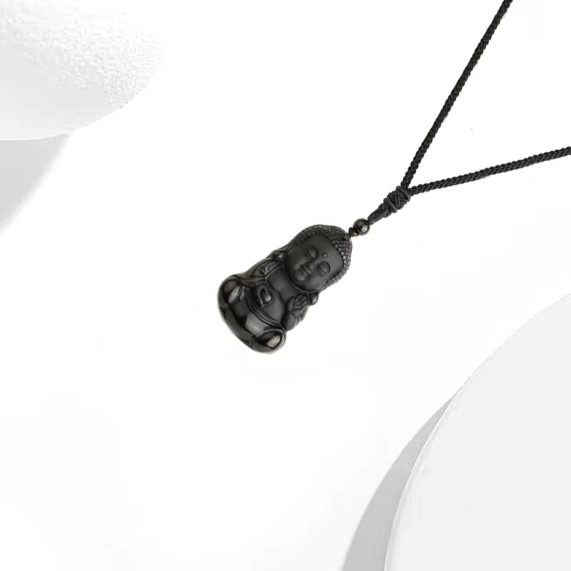 HOLLY RYAN Obsidian Necklaces Unisex-4