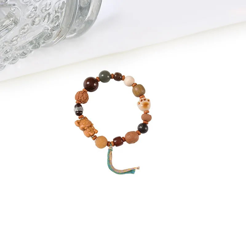 HOLLY RYAN Purple Gold Rat Bodhi Seed Bracelets Unisex-3