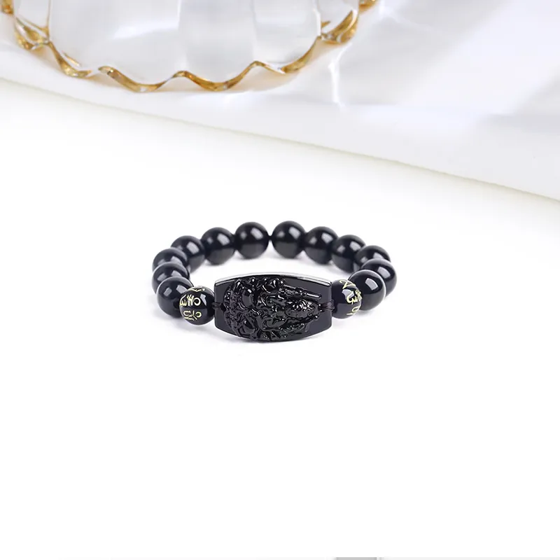 HOLLY RYAN Imitation Obsidian Bracelets Men's-4