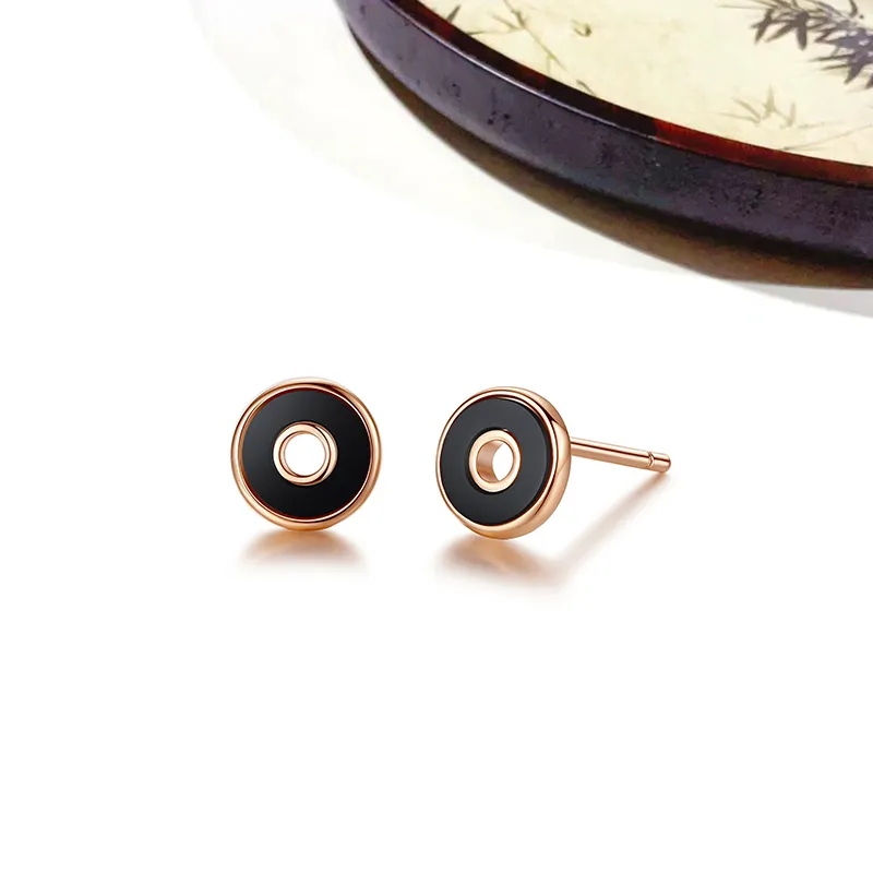 HOLLY RYAN 18K Gold Stud Earrings Unisex-1